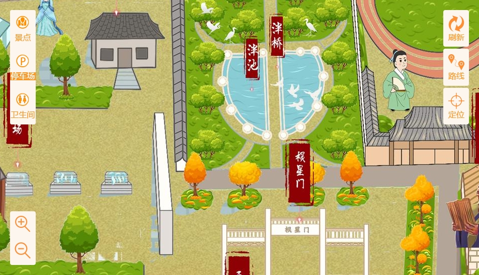 运粮湖管理区手绘地图景区语音讲解导览系统：智慧景区建设的基石